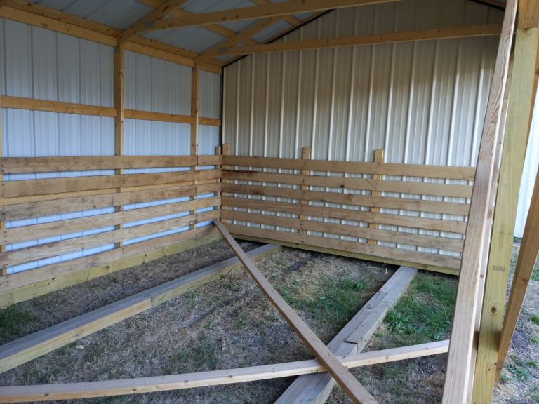12x24 Horse Loafing Shed with Tack Room. 12 Week Delivery Projective