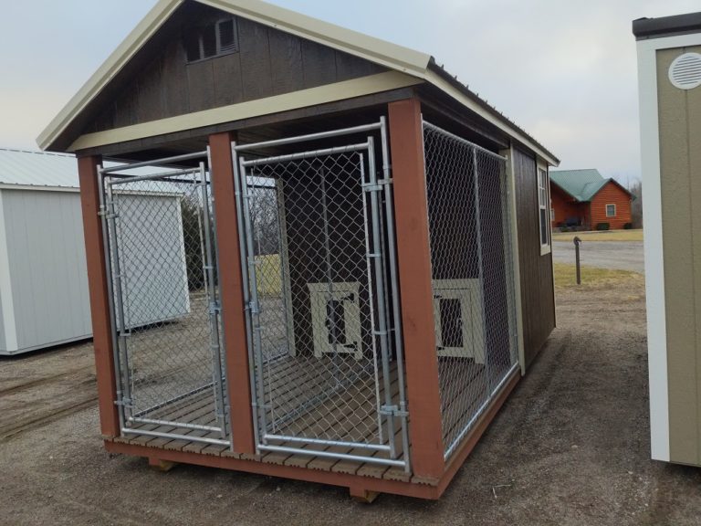 10% Winter Sale 8'x16' Two-Dog Kennel by Derksen Portable Buildings ...