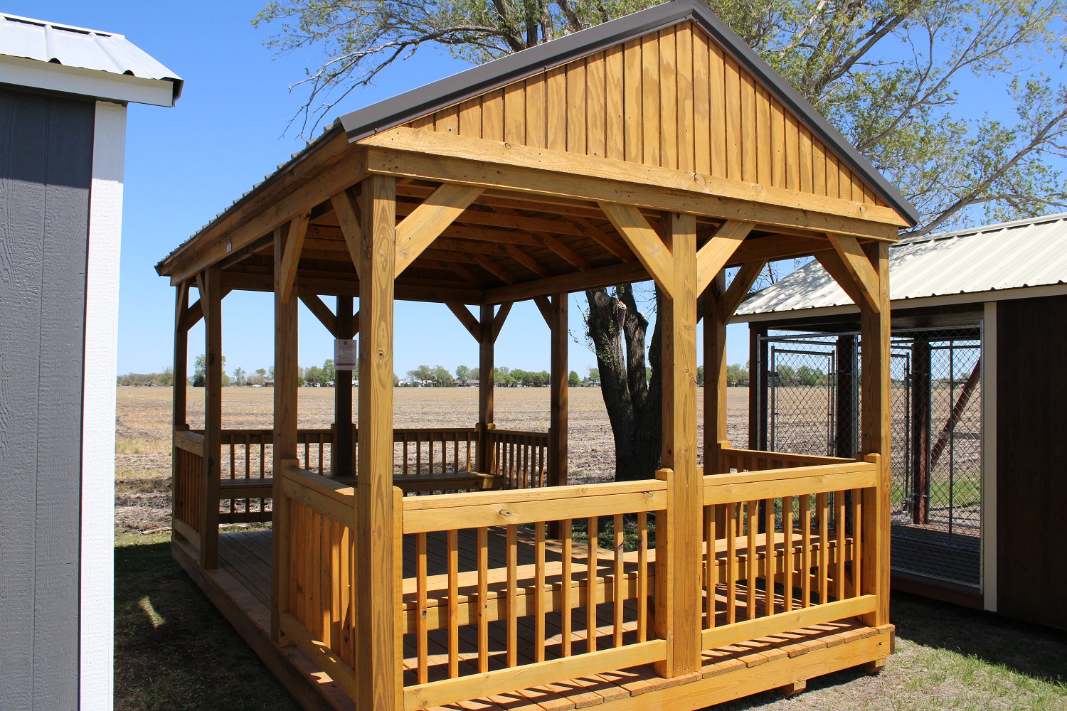 10'x16' Cabana (Gazebo, Tea House) by Derksen Portable Buildings