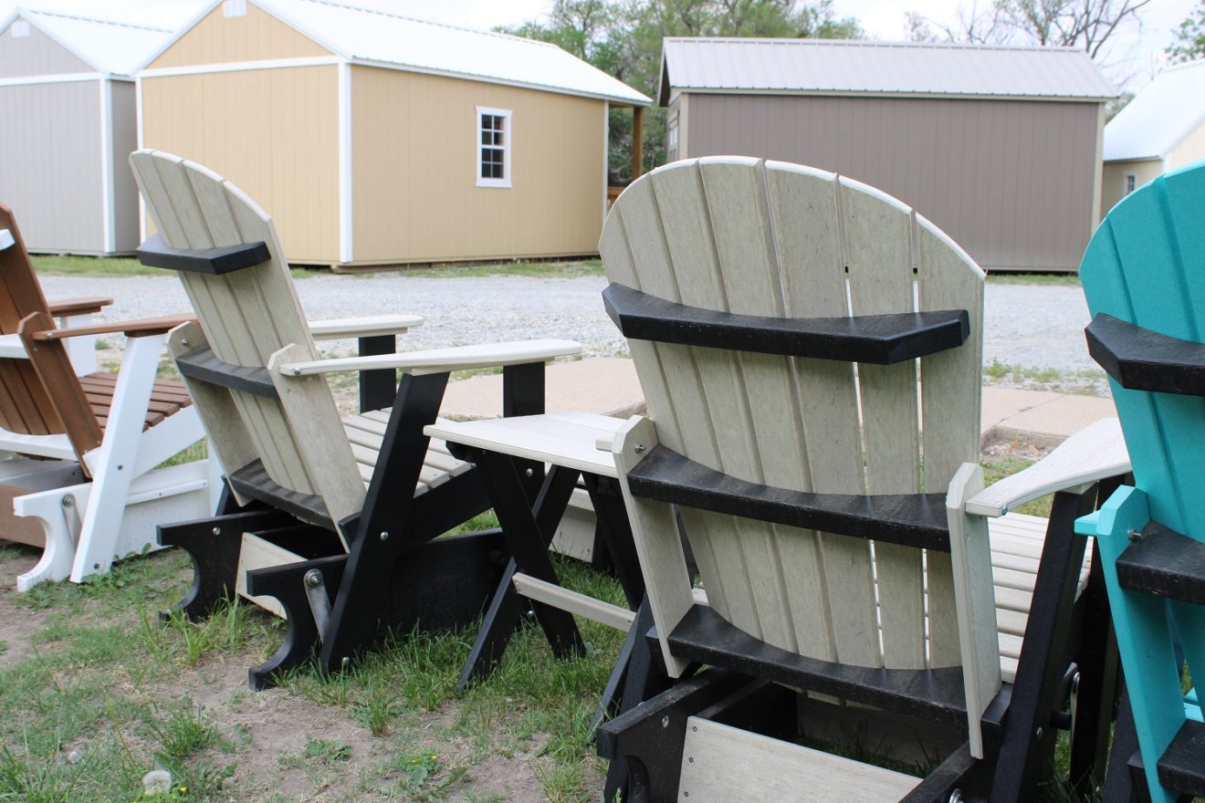 Comfo-Back Glider Rocker Set with Gliding Foot Stool (Ottoman ...