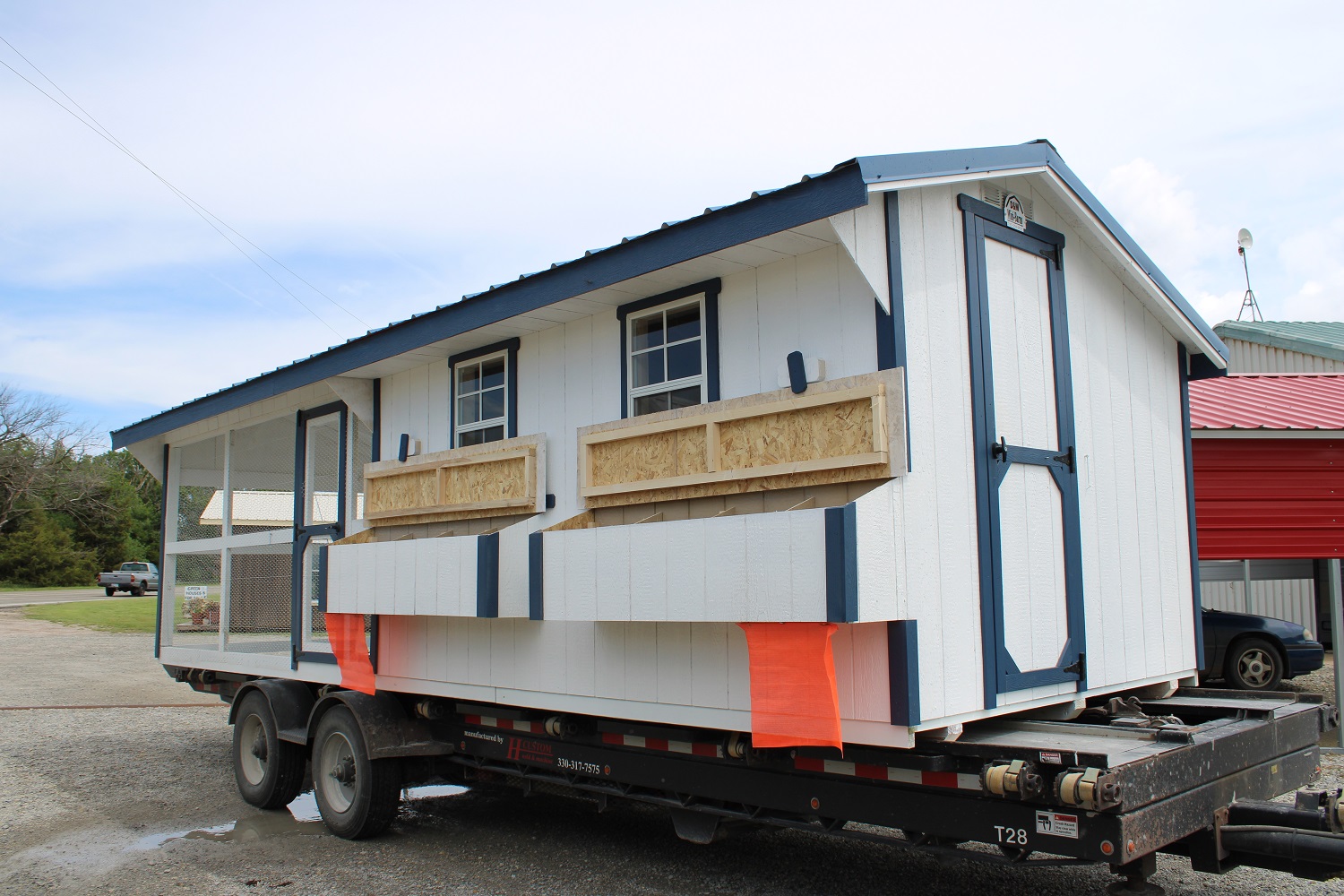 8'x12' Chicken Coop 12' Run Two 4-Section Nesting Boxes - Projective ...