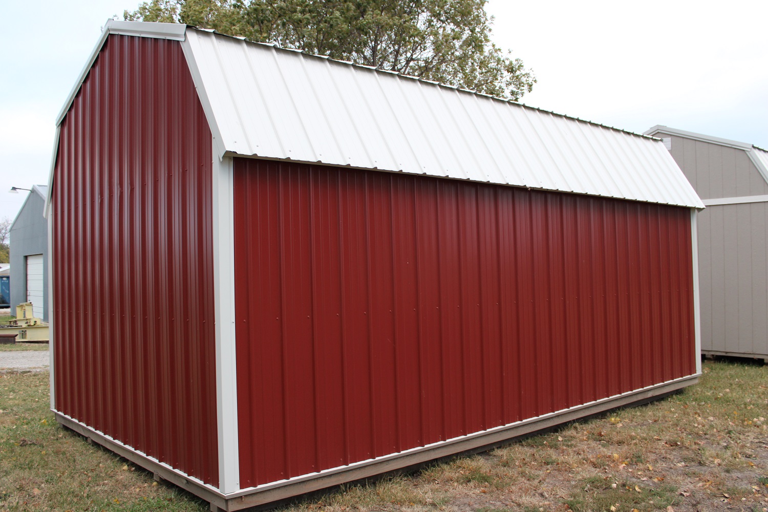 Repo 12'x20' Z-Metal (Vertical Metal) Side Lofted Barn with U-Shaped ...