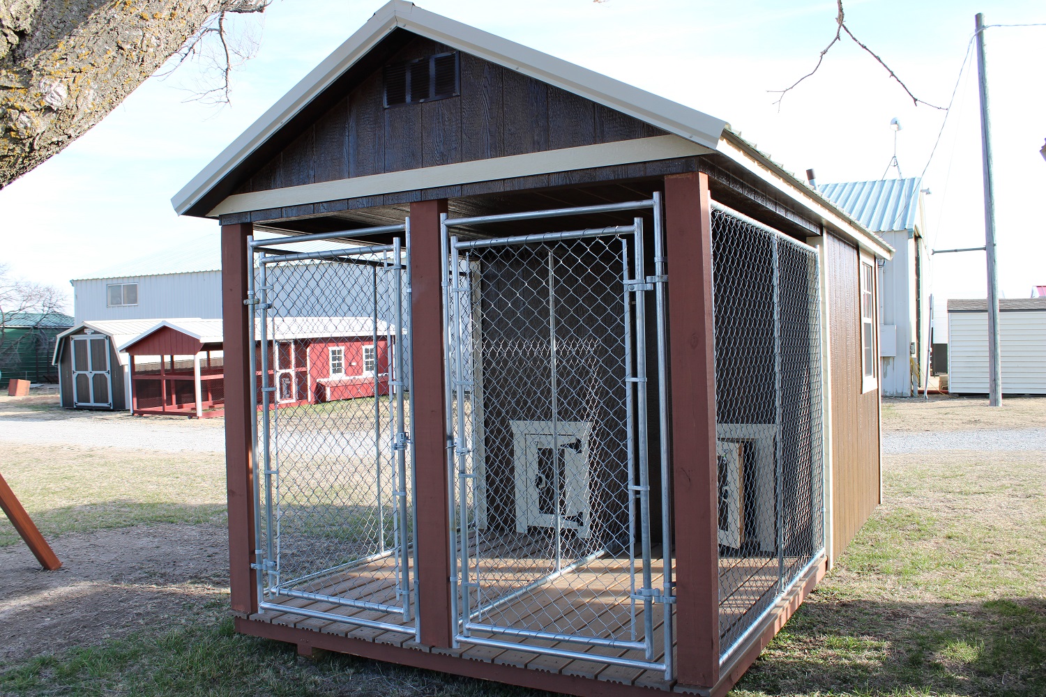 8x16 Two Dog Kennel By Derksen Portable Buildings Projective