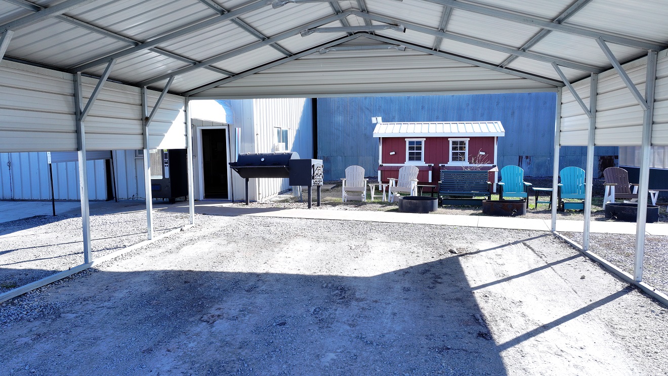 22'x20'x8' Vertical Roof Carport - Projective Fabrication