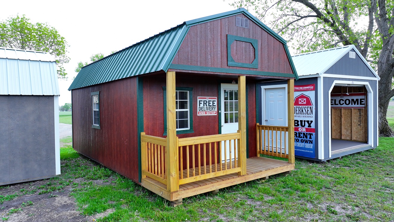 12x24 Lofted Barn Cabin with Extra-Height Walls, image size:1320x743